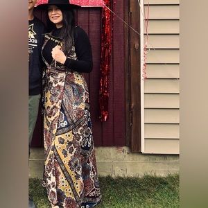 Anthropologie Tiny Boho Wrap Maxi
Dress, Small